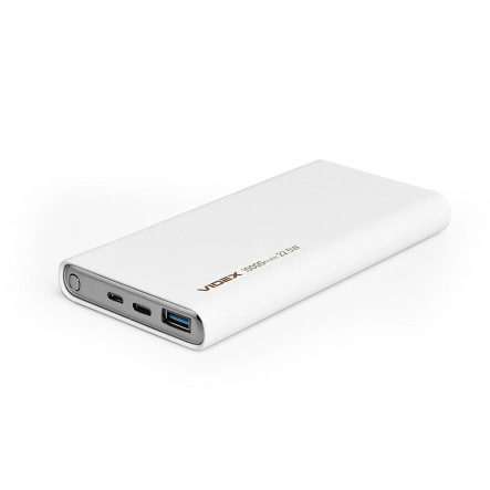 Повербанк (УМБ) 10000mAh VIDEX VPB-310 22.5W QC+PD White