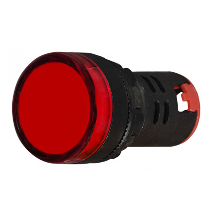 Сигнальная арматура АСКО-УКРЕМ AD22-22DS 12V AC/DC, красная, A0140030163