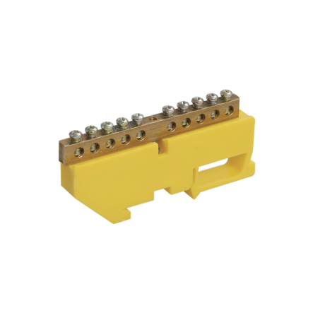 Шина PE "земля" на DIN-изоляторах ШНИ-6х9-22-Д-Ж IEK - 1