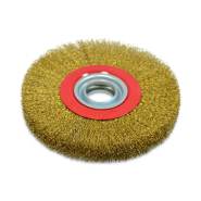 Щетка-крацовка утолщенная диск.,латунная 150 мм