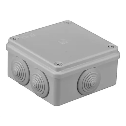 Коробка розподільна PAWBOL S-BOX 106, 100х100х50, IP55, 6 сальників, сіра - 1