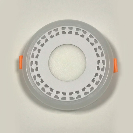 Панель LED Lemanso LM541 "Кубики" 6+3W із зеленим підсвічуванням, 540Lm, 4500K, коло, 160х30мм, 175-265V - 2