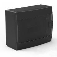 Щит розподільний HOROZ 600-001-800, 8 модулів, накладний, чорний