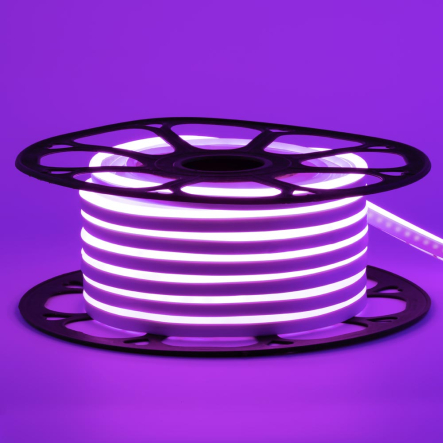 Світлодіодний неон фіолетовий 12V smd2835 120LED/м 11W/м IP65 6х12мм AVT-NEON - 1