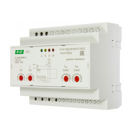 Автомат защиты двигателя F&F AZD-01, 0,5-5A - 1