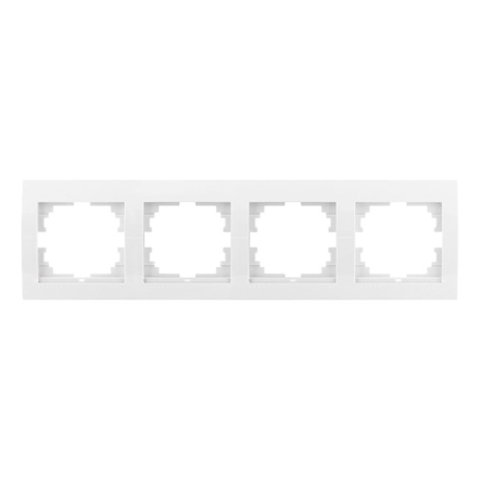 Рамка LEZARD DERIY четырехместная, горизонтальная, белая, 702-0200-149 - 1