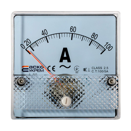 Амперметр АСКО-УКРЕМ А-80, АС 100/5А 80х80, A0190010050 - 1