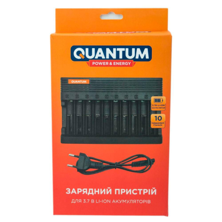 Зарядное устройство Quantum QM-BC5100 для Li-ion 3.7V акум. 10-slot (220v)18600/18500/18490/18350/17