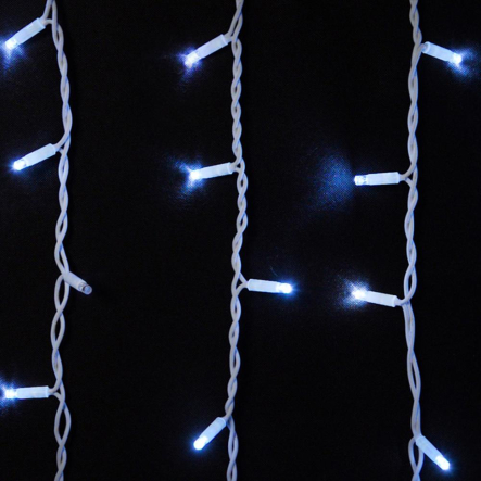 Гирлянда внешняя DELUX, ICICLE, 75LED, 2x0,7м, 18 flash, белая/белая, IP44 - 1