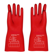 Рукавички діелектричні, до 1 кВ, категорії R, C, клас 0, безшовні, 20188