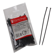 Хомут кабельний Electro House, EH-B-001, 3х100 чорний