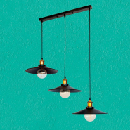 Люстра підвіс LEVISTELLA в стилі лофт, 752PB9-3 BK(500)