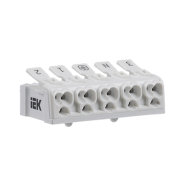 Клемма пружинная соединительная КСПн5-3L+N+PE IEK