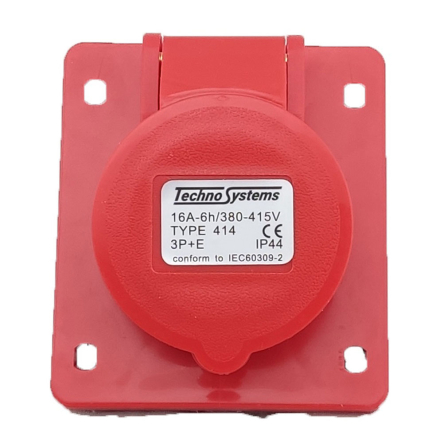 Розетка скрытая TNSy 414, 16А, 3Р+PЕ, 380В, IP44, 5500425 - 1