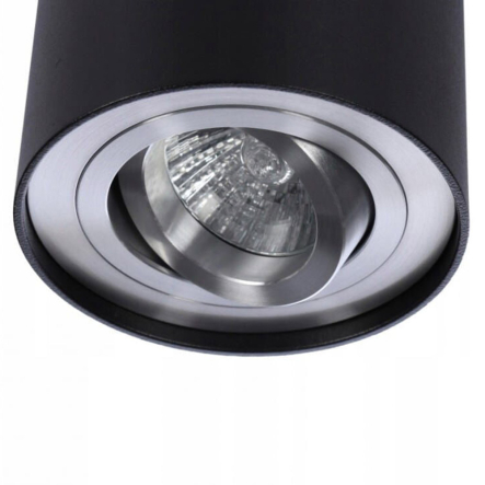 Спот Azzardo Bross1, 1xGU10x50W, 9.6x12.5 см, черный/алюминий, AZ0779