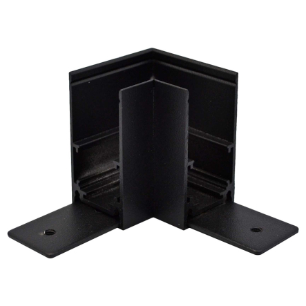 З'єднувач кутовий TRL021 для магнітної шини накладної чорний - 1