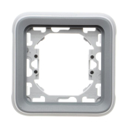 Рамка одинарна с суппортом Legrand Plexo, 069681, сіра