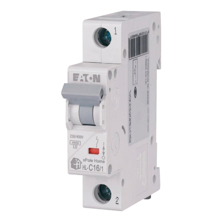 Автоматический выключатель EATON HL-C16/1, 1P, 16A, C, 4,5kA, 194731 - 1