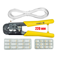 Інструмент для обтиску RG-45, RG-12, VOREL 45503