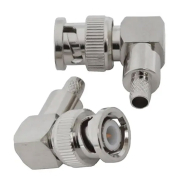 Штекер BNC кутовий обтискний (RG-59) латунь