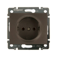 Лицьова панель для розетки 2к, Legrand Galea Life, 771226, Dark Bronze
