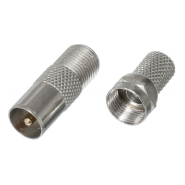 Штекер телевізійний метал + гайка