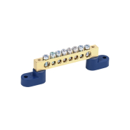 Шина нульова (нейтраль) на двох кутових ізоляторах ШНИ-8х12-8-У2-С IЕК