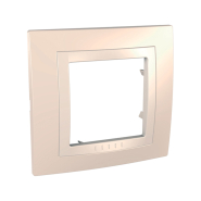 Рамка 1-місна кремовий/слонова кістка Schneider Electric Uniсa BASIC, MGU2.002.559