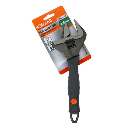 Разводной ключ Sturmax 1045-11-250 с большим захватом и тонкими губками 200мм - 1