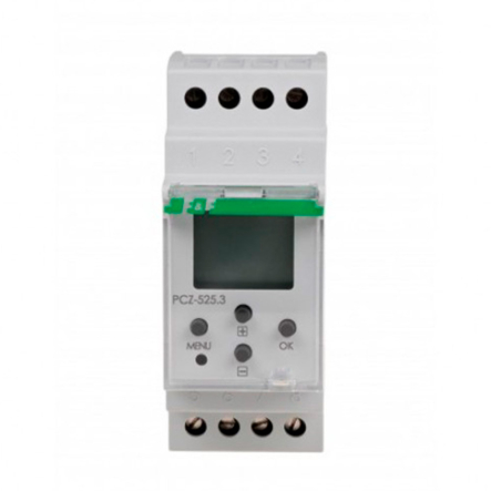 Реле з програмованою нічною перервою F&F PCZ-525.3, 16А (астрономічна, нічна перерва), NFC - 1