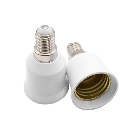 Патрон переходник с Е14 на Е27 пластик, Violux VL270, белый, 950017 - 1