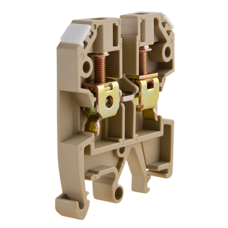 Клеммник винтовой JXB-4х35 жёлтый, АСКО-УКРЕМ, A0130010013