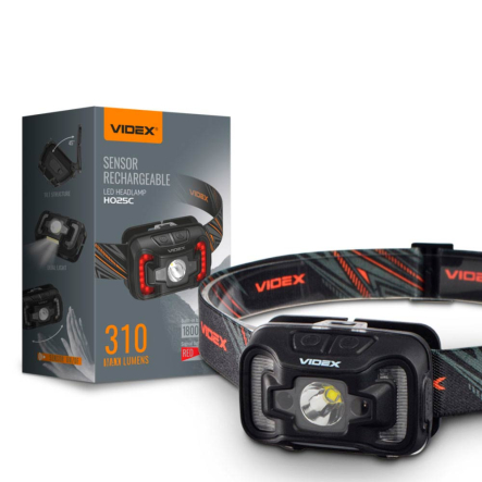 Фонарь налобный VIDEX VLF-H025C 310Lm 5000K - 1