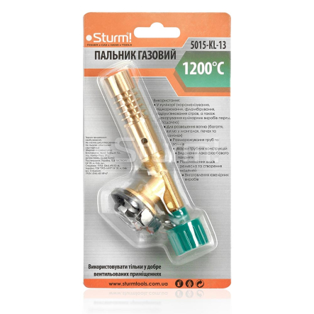 Паяльник газовый латунь без автоматического пьезоподжига Sturm 5015-KL-13