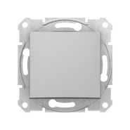 Переключатель одноклавишный, перехресний, Schneider Electric Sedna, алюміній, SDN0500160