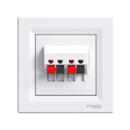 Розетка аудио Schneider Electric ASFORA, белая, ЕРН5700121