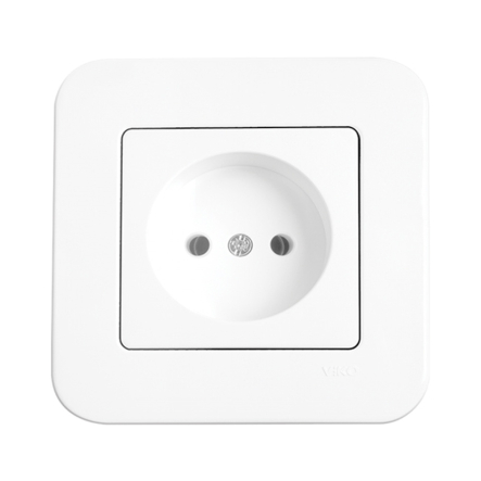 Розетка без заземлення VIKO Rollina, 90420007, біла - 1
