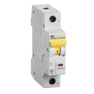 Автоматический выключатель IEK ВА47-60M, 1P, C 1А, 6кА, MVA31-1-001-C