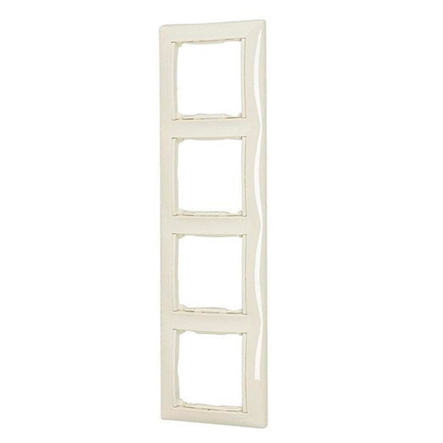 Рамка четверная LEGRAND Valena, 774358, слоновая кость, вертикальная - 1