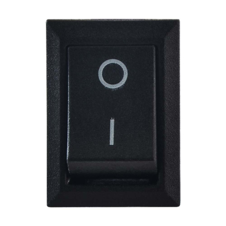Переключатель 1 клав. АСКО-УКРЕМ KCD1-101 B/B, черный, A0140040050 - 2