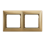 Рамка подвійна LEGRAND Valena, 770302, матове золото