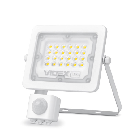Прожектор LED VIDEX VL-F2e205W-S, 20W, 5000K, 220V, с датчиком движения, черный