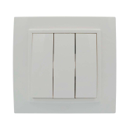 Вимикач EL-BI ZENA, 3 кл., білий, 500-010200-254