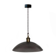 Світильник підвісний ДеКоРа Граніт, 1х60 Вт, Е27, D300, 26430-1 ЕКО, чорний
