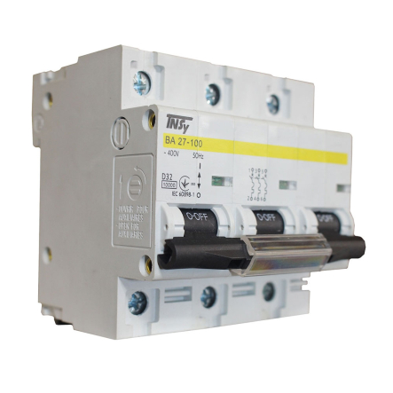 Автоматичний вимикач TNSY ВА27-100, 3P, D 32 A, 10 kA, 5504902 - 1