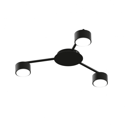 Светильник VIDEX под лампу 3xGX53 VL-SPF20B-B, накладной, чёрный, 27676