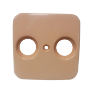 Центральная пластина для телевизионной розетки ТВ+Р абрикос Spring (снято с производства)