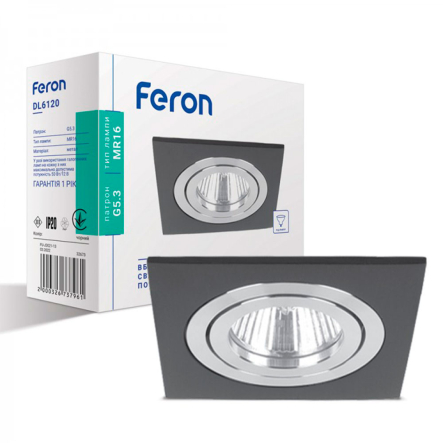 Светильник точечный Feron DL6120, MR-16, черный, 6346 - 1