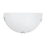 Светильник настенно-потолочный ДеКоРа, Лаура, 1/2, 1х60W, ⌀300 мм, белый, 48428