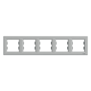 Рамка 5-постова, горизантальная, Schneider Electric ASFORA, алюміній, EPH5800561